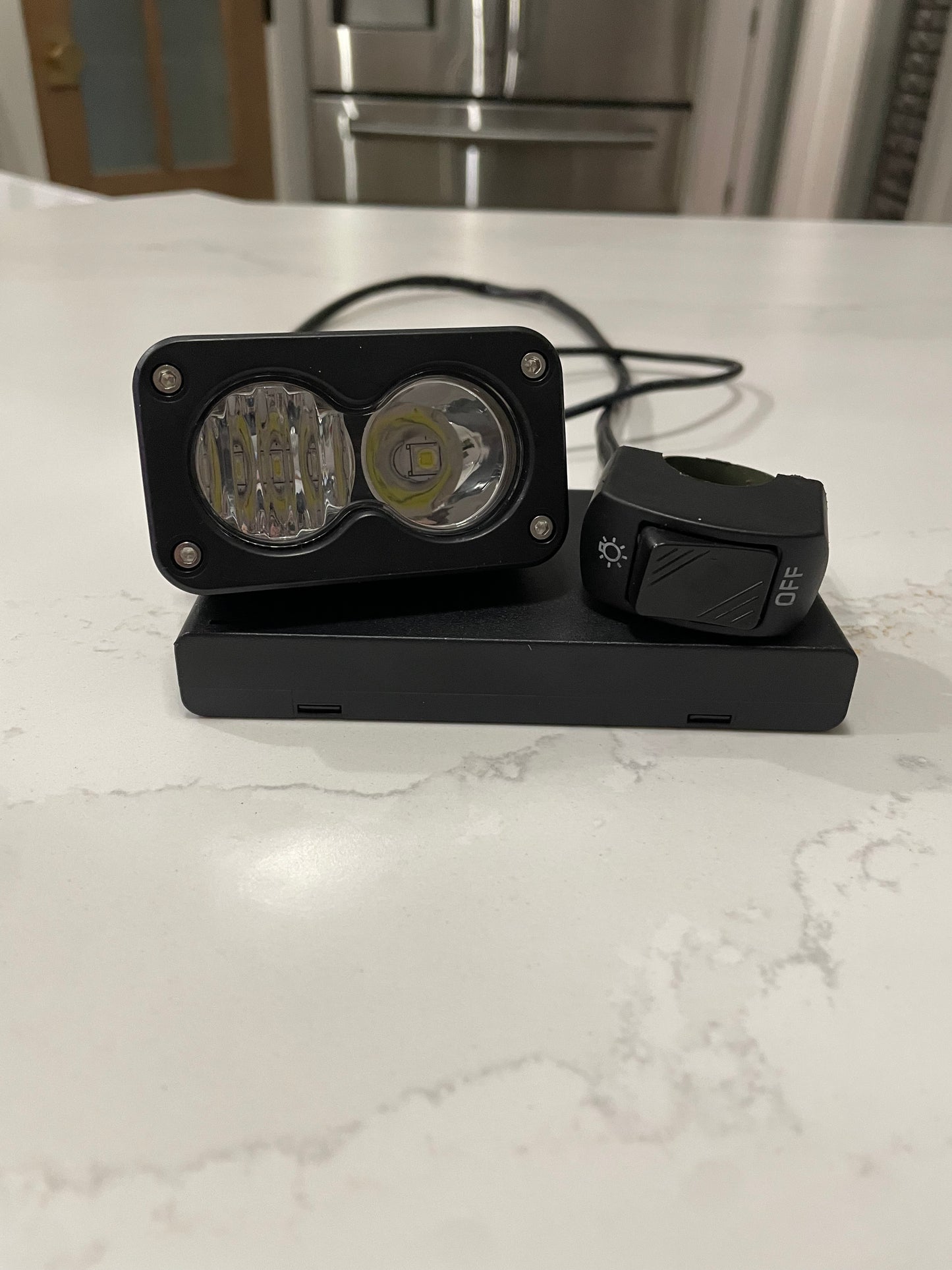 Battery powered Baja light (for any bike)